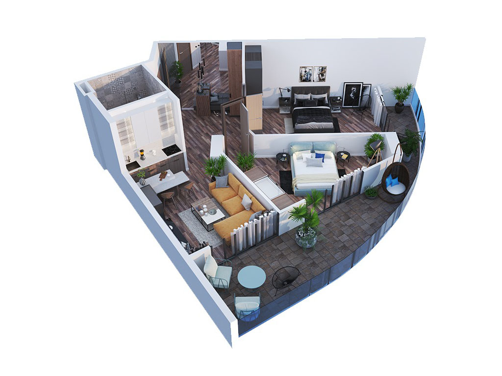 2 Bedroom Layout preview