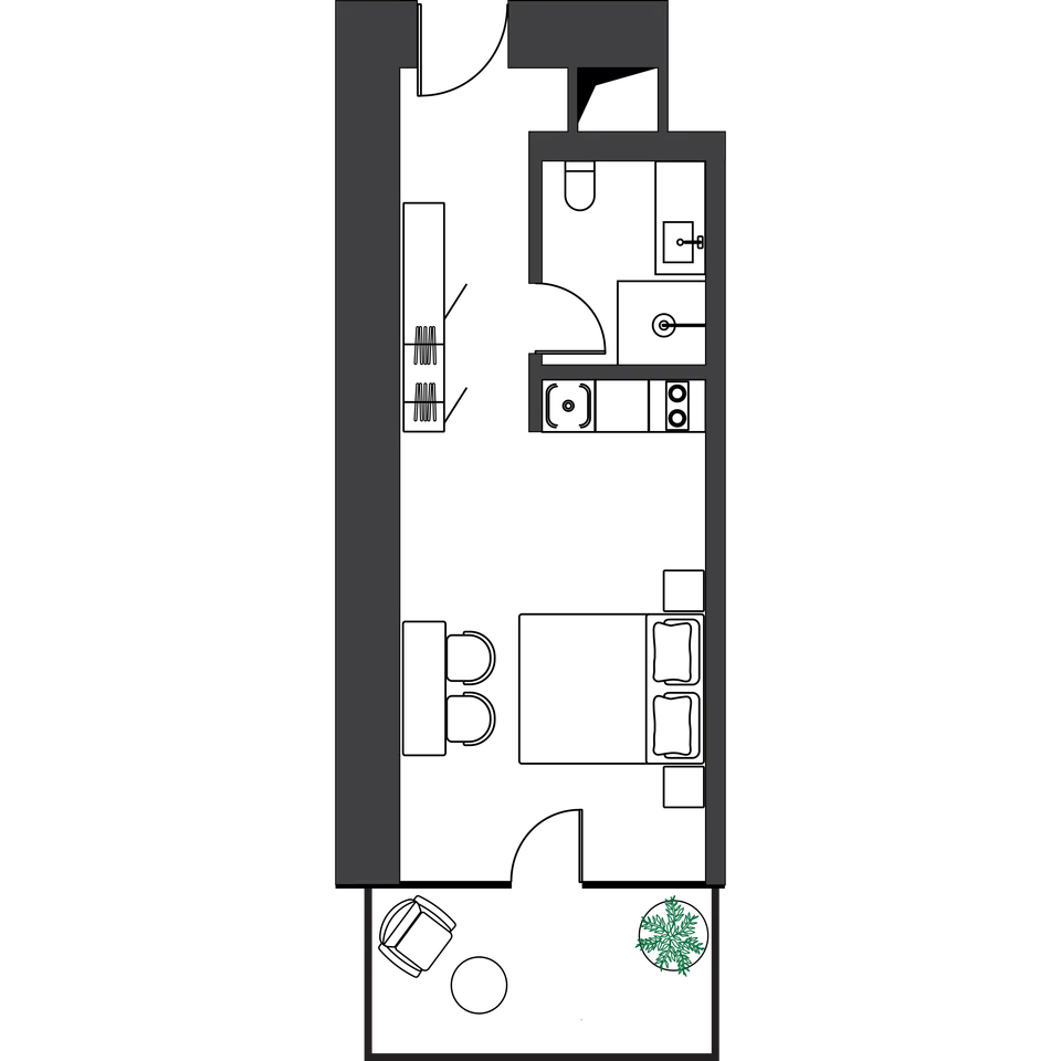 Apartment A517 Layout preview